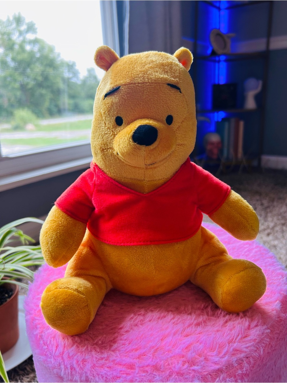 Disney Winnie the Pooh Plush - Yellow with Red Shirt
